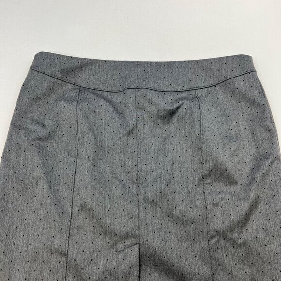 Banana Republic Polka Dot Straight Skirt Gray/Black Size 14 Zip - Picture 6 of 9